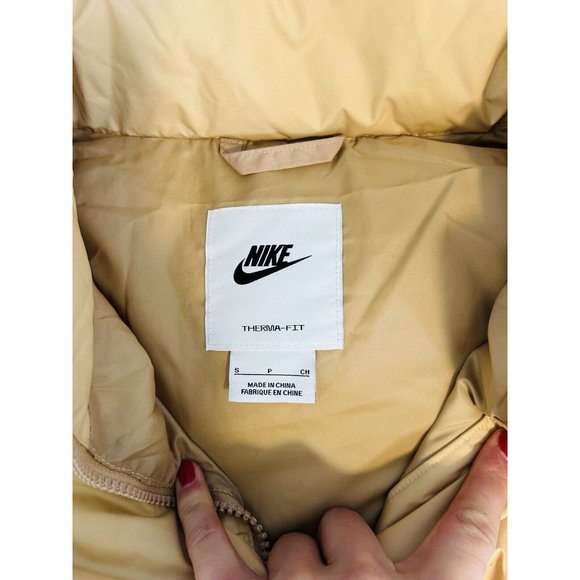Nike Therma Fit Windrunner Goose Down Fill Puffer Vest Jacket Womens Small - Picture 2 of 10